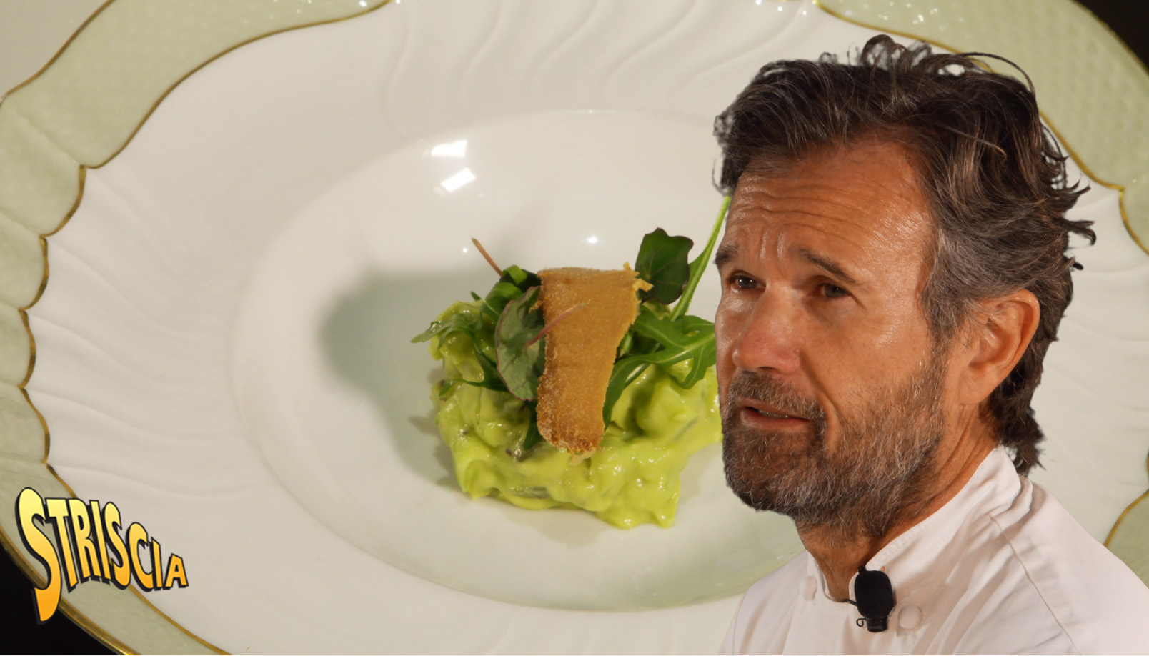 Paolo Marchi di Striscia la Notizia incontra Carlo Cracco per la rubrica Capolavori italiani in cucina