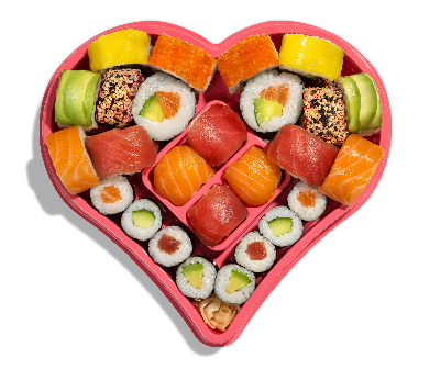 La cena di San Valentino a base di sushi: gustoso, leggero e… afrodisiaco