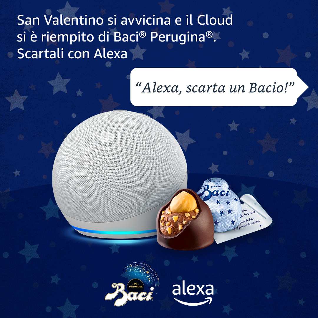 Baci Perugina e San Valentino: Alexa, scarta un Bacio!