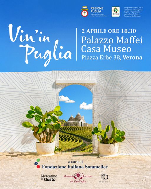 “Vin’ in Puglia”: evento speciale di Fondazione Italiana Sommelier al fuori Vinitaly