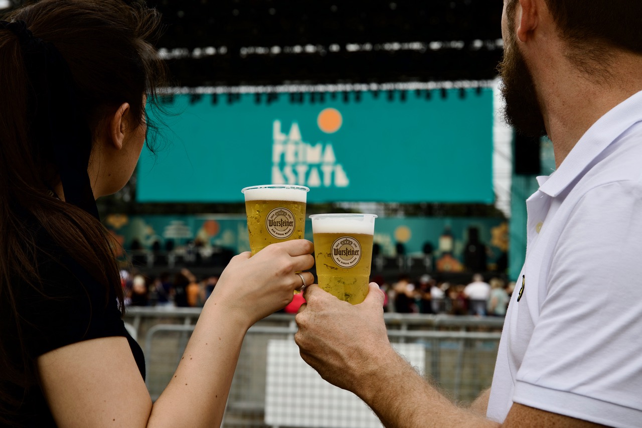 Warsteiner birra ufficiale del festival La Prima Estate a Lido di Camaiore!
